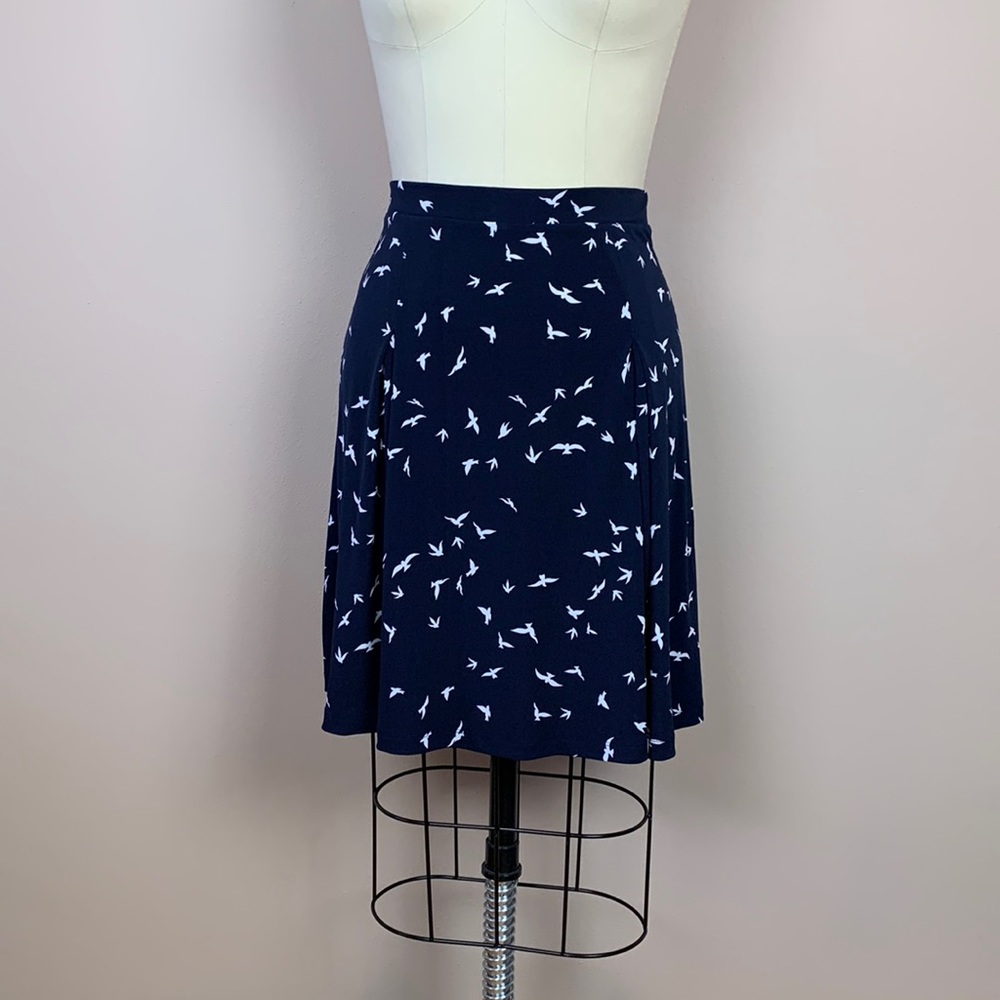 GILLI Navy Blue Pleated Skirt - Size Small